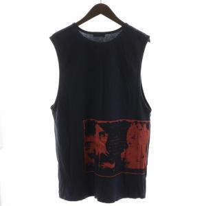 RAF SIMONS Tank top my own private Antwerp タンクトップ ロゴ S 紺 ネイビー 赤