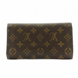 LOUIS VUITTON モノグラム ポルトトレゾール インターナショナル 長財布 三つ折り 小銭入れ 茶 ブラウン M61215