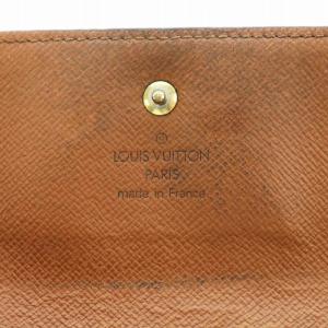 LOUIS VUITTON モノグラム ポルトトレゾール インターナショナル 長財布 三つ折り 小銭入れ 茶 ブラウン M61215