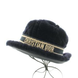 23AW D-Bobby ボブハット ラムファー ラムレザー 58 ネイビー