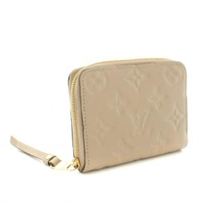 LOUIS VUITTON モノグラムアンプラント ジッピーコインパース ベージュ M68696