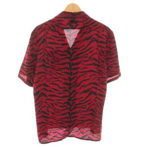 SAINT LAURENT PARIS 19AW Zebra Silk Vacation Shirt