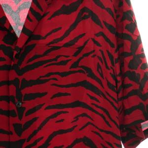 SAINT LAURENT PARIS 19AW Zebra Silk Vacation Shirt