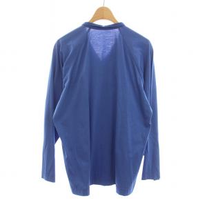 HOMME PLISSE ISSEY MIYAKE スタンドカラー シャツ 長袖 コットン 1 S 青 ブルー /YM AA