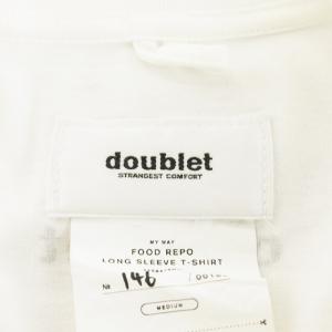 doublet FOOD REPO Tシャツ カットソー 長袖 天むす M 白 ホワイト /AN11