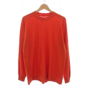 Tシャツ カットソー ロンT 長袖 コットン 2 M オレンジ /YM AA