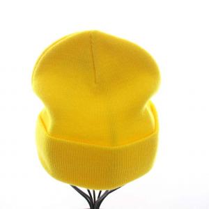 Supreme ニット帽 ロゴ イエロー
