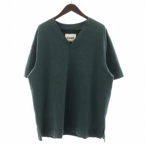 VネックTシャツ カットソー 半袖 ロゴ M 緑 グリーン J22GC0107 /AN14