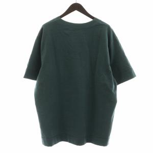 JIL SANDER VネックTシャツ カットソー 半袖 ロゴ M 緑 グリーン J22GC0107 /AN14