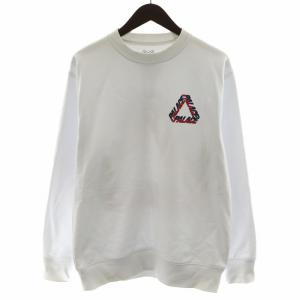 2019AW FW SPLIT P3 CREW スウェット トレーナー 長袖 ロゴ M 白 ホワイト /AN3