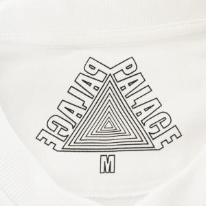 PALACE 2019AW FW SPLIT P3 CREW スウェット トレーナー 長袖 ロゴ M 白 ホワイト /AN3