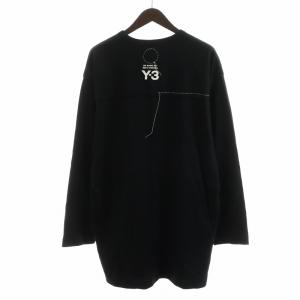 Y-3 アディダス SASHIKO LS TEE Tシャツ カットソー 長袖 ロゴ L 黒 ブラック