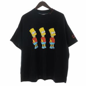 24SS The Simpsons シンプソンズ Tシャツ カットソー 半袖 1 S 黒 ブラック SRO-TEE-U15
