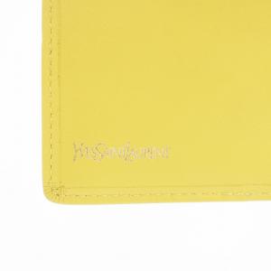 YVES SAINT LAURENT YSL カサンドラロゴ 財布 二つ折り レザー 黄 イエロー /AN11 AA