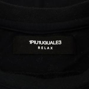1PIU1UGUALE3 RELAX リラックス Tシャツ カットソー 半袖 L 黒 ブラック UST-24003