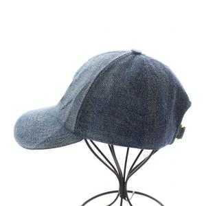 CELINE トリオンフ キャップ デニム地 L ネイビー 2AUT6930F.07DU
