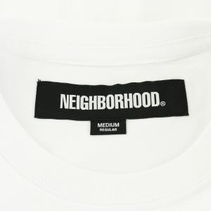 NEIGHBORHOOD SHELTECH-P CREWNECK Tシャツ カットソー 半袖 ロゴ M 白 ホワイト 241BWNH-CSM01