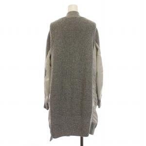 sacai ナイロン切替ジップアップニットカーディガン 1 グレー 18-03981