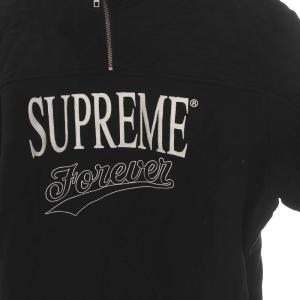 Supreme 19SS Forever Half Zip Sweatshirt S ブラック