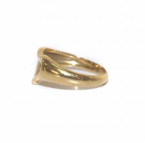 TIFFANY&Co. エルサペレッティオープンハートリング 11号 18K 3.48g イエローゴールド