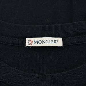 MONCLER Tシャツ カットソー 半袖 フロックロゴ XS 紺 ネイビー /AN12