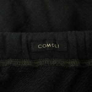 COMOLI 24SS 製品染 裏毛 ジョガーパンツ 3 ブラック
