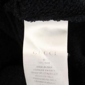 GUCCI インターロッキングGG パーカー プルオーバー M ブラック