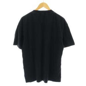 値下げしました！palm Angels 黒 長袖カットソー 25SS【新品】Palm Angels カーブ ロゴオーバーサイズ Tシャツ L