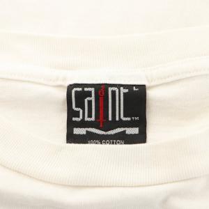 SAINTMICHAEL 23SS FOREVER Tシャツ カットソー 半袖 プリント ロゴ L グレー 赤 レッド 白 ホワイト