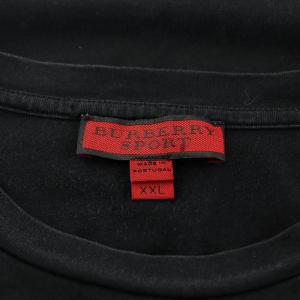 BURBERRY Tシャツ ロゴ コットン XXL ブラック