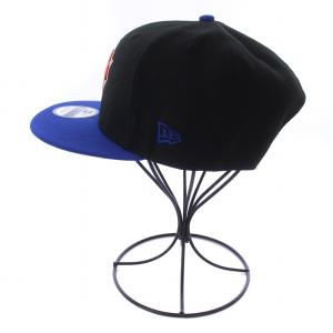NEW ERA NBA 9FIFTY 2トーン スナップバックキャップ 帽子 ロゴ刺繍 F 黒 ブラック 青 ブルー /BM