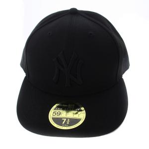 NEW ERA 59FIFTY ニューヨーク ヤンキース キャップ 帽子 ロゴ 7 3/4 黒 ブラック