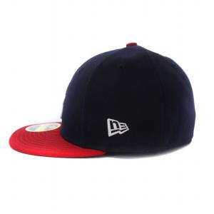NEW ERA LP 59FIFTY MLBオンフィールド アトランタ ブレーブス ホーム キャップ 帽子 ロゴ 7 黒 ブラック 赤 レッド