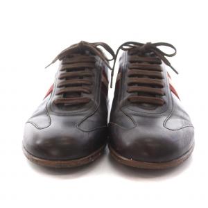 BALLY レザー スニーカー ローカット シューズ 37E 23.5cm 茶 ブラウン