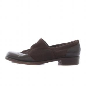 GIORGIO ARMANI スリッポン シューズ パンプス 37.5 23.5cm 茶 ブラウン /YM