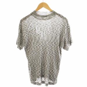 ISSEY MIYAKE MEN Tシャツ カットソー 半袖 総柄 M グレー /AN19