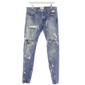 purpose tour BARNEYS NEWYORK デニムパンツ ペイント加工 クラッシュ加工