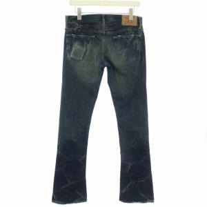 HYSTERIC GLAMOUR KINKY デニム パンツ ジーンズ フレア スタッズ ストーン ボタンフライ S インディゴ