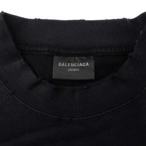 BALENCIAGA 23SS Paris Moon Upside Down Tシャツ USED加工