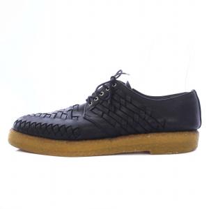 COMME des GARCONS HOMME PLUS Leather Shoes レースアップシューズ 編み込み レザー 27cm 黒 ブラック