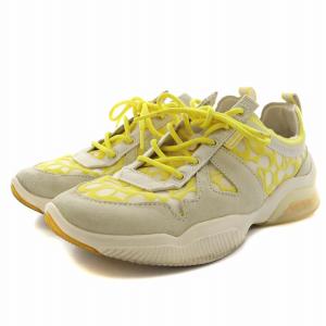 COACH CITYSOLE SIG MESH シグネチャー スニーカー シューズ US8B 25.0cm 黄 イエロー