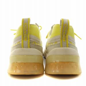 COACH CITYSOLE SIG MESH シグネチャー スニーカー シューズ US8B 25.0cm 黄 イエロー