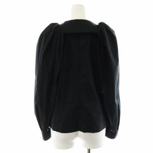AKIRANAKA シャツ ブラウス 長袖 シースルー シアー 1 S 黒 ブラック