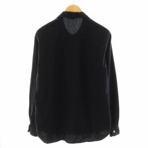 Comme des Garçons Homme Deux AD2022 シャツ 製品染め スナップボタン L ブラック