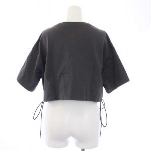 JOHN LAWRENCE SULLIVAN LACE-UP SHORT TOP レースアップ ショート トップ カットソー 半袖 グレー /KH