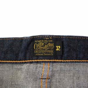 COOTIE デニムパンツ ジーンズ ストレート ボタンフライ W32 青 ブルー