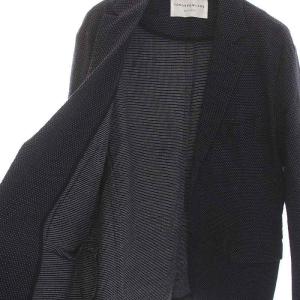 TOMORROWLAND シングルスーツ セットアップ 上下 ドット テーラードジャケット 2B パンツ 48 M 紺 ネイビー