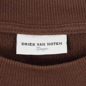 DRIES VAN NOTEN クルーネック スウェット L ブラウン