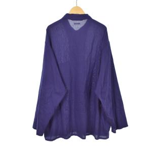 COMOLI 23SS 空紡オックス シャツ 3 ブルー X01-01025