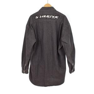 BALENCIAGA 17SS デニムシャツ 36 グレー 517971